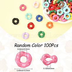 100Pcs Acrylic European Large Hole Beads&nbsp;MACR-SC0002-40