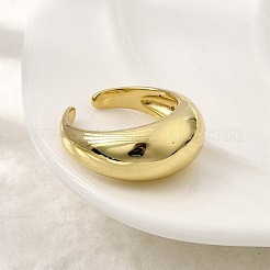Brass Cuff Rings for Women&nbsp;RJEW-L130-002G