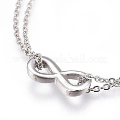 304 Stainless Steel Multi-strand Bracelets&nbsp;BJEW-E365-01