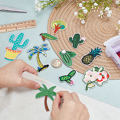 Tree Cactus Flower Embroidery Cloth Iron on/Sew on Patches&nbsp;PATC-MA0001-26