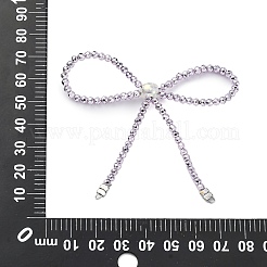 Alloy & Glass Bowknot Chandelier Component Links&nbsp;PALLOY-D360-01G