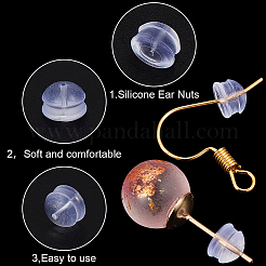 Clear Silicone Full-covered Ear Nuts&nbsp;FIND-SP0001-18A