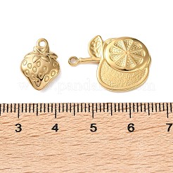 10Pcs 304 Stainless Steel Pendants&nbsp;STAS-P426-09G