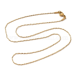 Ion Plating(IP) 304 Stainless Steel Serpentine Chain Necklaces&nbsp;NJEW-L173-025G