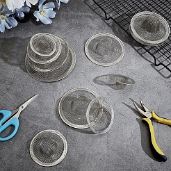24Pcs 4 Styles Stainless Steel Floor Drain&nbsp;AJEW-GO0005-17