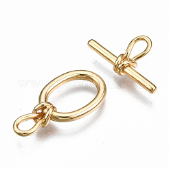Brass Toggle Clasps&nbsp;KK-T063-98G-NF