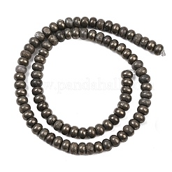 Natural Pyrite Beads Strands&nbsp;G-L647-D07-4x6mm