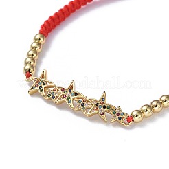 Adjustable Nylon Thread Braided Beads Bracelets&nbsp;BJEW-JB04431