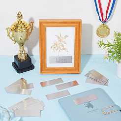 40Pcs Self-adhesion 201 Stainless Steel Type Business Cards&nbsp;AJEW-UN0002-67P