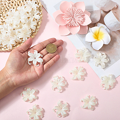 80Pcs Opaque Acrylic Bead Caps&nbsp;OACR-PA0001-21