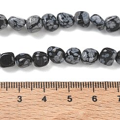 Natural Snowflake Obsidian Beads Strands&nbsp;GG-CBA9392-13
