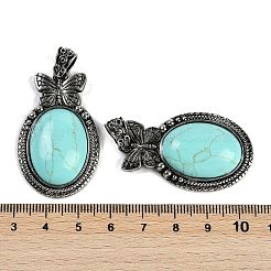 Synthetic Turquoise Pendants&nbsp;G-I370-09AS-02