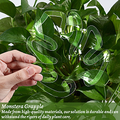 Leaf Shape Acrylic Plant Growth Fixator&nbsp;DIY-WH0430-933B