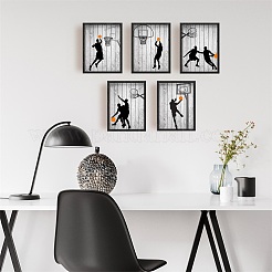 Chemical Fiber Oil Canvas Hanging Painting&nbsp;AJEW-WH0403-002