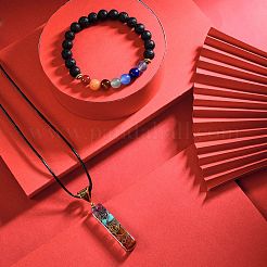 Energy Yoga Chakra Jewelry Set for Girl Women&nbsp;AJEW-SZ0002-12A