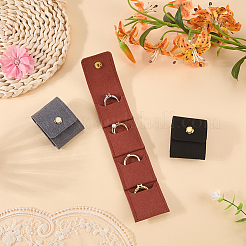 3Pcs 3 Styles PU Leather Jewelry Rolls&nbsp;ABAG-CL0001-70A
