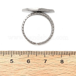 Non-Tarnish 304 Stainless Steel Sun & Moon Planet Open Cuff Ring for Women&nbsp;RJEW-B027-20P