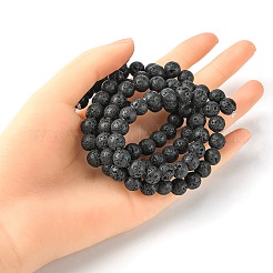 Natural Lava Rock Beads Strands&nbsp;G-YW0002-07