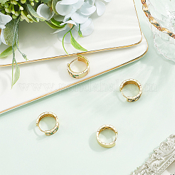 2 Pairs 2 Colors Rack Plating Brass Hoop Earrings&nbsp;EJEW-BBC0002-11