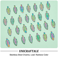 50Pcs 304 Stainless Steel Charms&nbsp;STAS-UN0053-25MC
