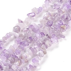 Natural Lavender Amethyst Chip Bead Strands&nbsp;X-G-M205-35