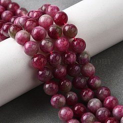 Natural Jade Imitation Watermelon Tourmaline Beads Strands&nbsp;G-NH0006-A01-02-1