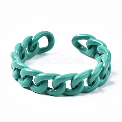 Spray Painted Brass Cuff Rings&nbsp;LS-RJEW-S044-146B