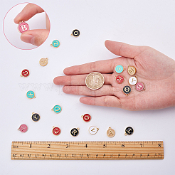 Golden Plated Alloy Enamel Charms&nbsp;ENAM-SC0001-36G