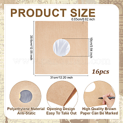 Kraft Paper Vinyl Record Packing Bags&nbsp;AJEW-WH0596-663B