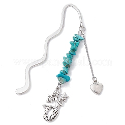 Natural Gemstone Chip Beads Bookmarks&nbsp;AJEW-JK00248