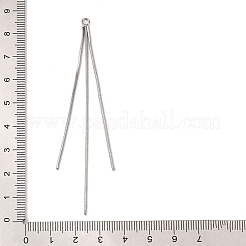 Brass Square Snake Chains Tassel Big Pendants&nbsp;KK-G510-02P