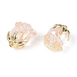 UV Plating Transparent Acrylic Beads&nbsp;MACR-C029-06B-02