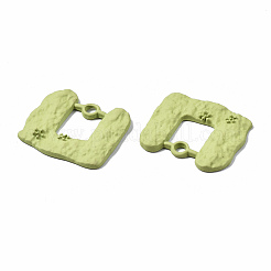 Spray Painted Alloy Pendants&nbsp;PALLOY-Q434-011D-NR