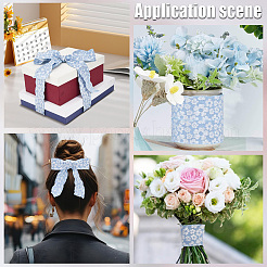 Flower Polyester Ribbons&nbsp;SRIB-WH20020-053B-03