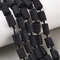Natural Black Tourmaline Beads Strands&nbsp;G-F715-111