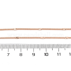 Brass Curb Chains Necklaces for Women&nbsp;NJEW-D302-06RG