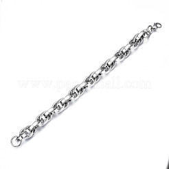 Non-Tarnish 201 Stainless Steel Rope Chain Bracelet for Men Women&nbsp;BJEW-S057-68
