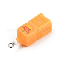 Opaque Resin Pendants&nbsp;FIND-I052-09P-01