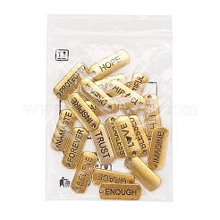 Tibetan Style Alloy Rectangle Pendants&nbsp;TIBEP-YW0001-24C-AG-RS