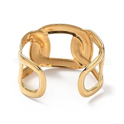 Ion Plating(IP) 304 Stainless Steel Cuff Bangles for Women&nbsp;BJEW-Z078-25G