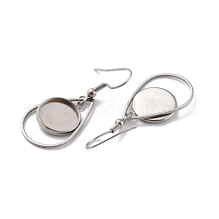 Tarnish Resistant 201 Stainless Steel Earring Hooks&nbsp;STAS-Z036-10P
