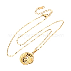 Moon & Star & Sun 304 Stainless Steel Pendant Necklaces&nbsp;NJEW-H059-14G
