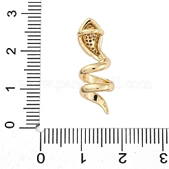 Brass Micro Pave Cubic Zirconia Pendants&nbsp;KK-P289-09G