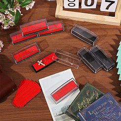 Clear Plastic Lapel Pins Storage Boxes with Velvet Inside&nbsp;CON-WH0112-100B