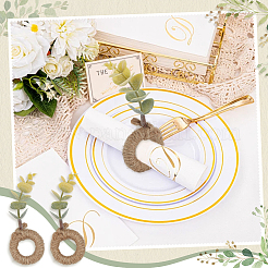 12Pcs Plastic Artificial Napkin Rings&nbsp;AJEW-OC00036