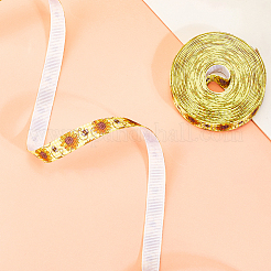 Polyester Bees Printed Grosgrain Ribbons&nbsp;SRIB-WH20020-018A