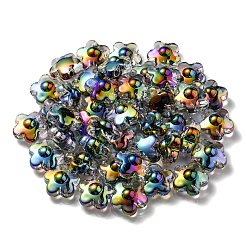 UV Plating Rainbow Iridescent Transparent Acrylic Beads&nbsp;OACR-C007-03C