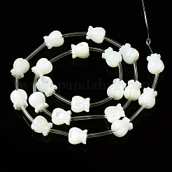 Natural Trochid Shell/Trochus Shell Beads Strands&nbsp;SSHEL-N032-26