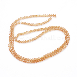 1 Strand Transparent Crackle Glass Round Beads Strands&nbsp;X-CCG-Q001-4mm-05