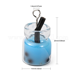 Glass Bottle Pendants&nbsp;CRES-S359-01C